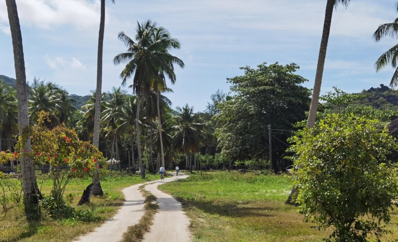 Die Seychellen-Insel La Digue mit dem Fahrrad erkunden 16 La Digue 10 LUNION ESTATE PARK