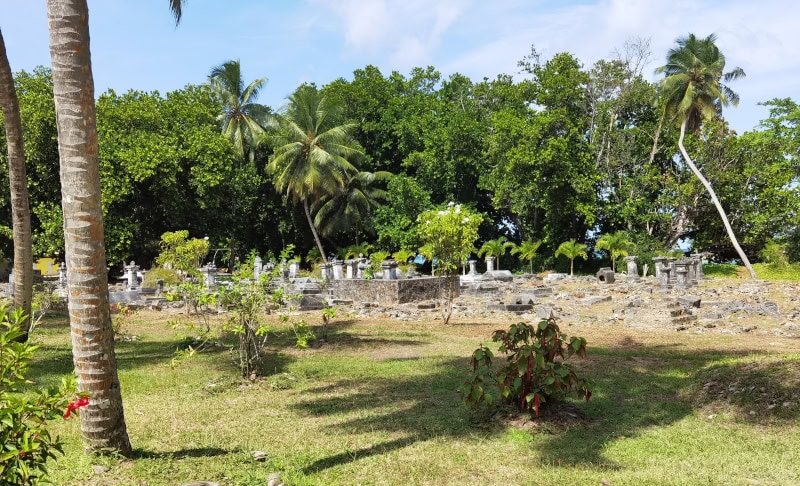 Die Seychellen-Insel La Digue mit dem Fahrrad erkunden 9 La Digue 7 Friedhof ersten franzoesischstaemmigen Siedler