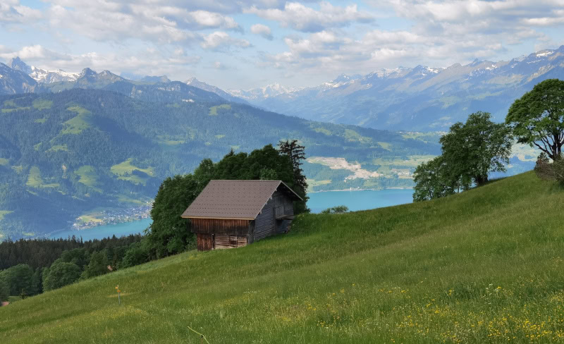 Ein absolutes Highlight - Paragliding-Tandemflug über Interlaken 4 Interlaken 29 Paragliding Startplatz