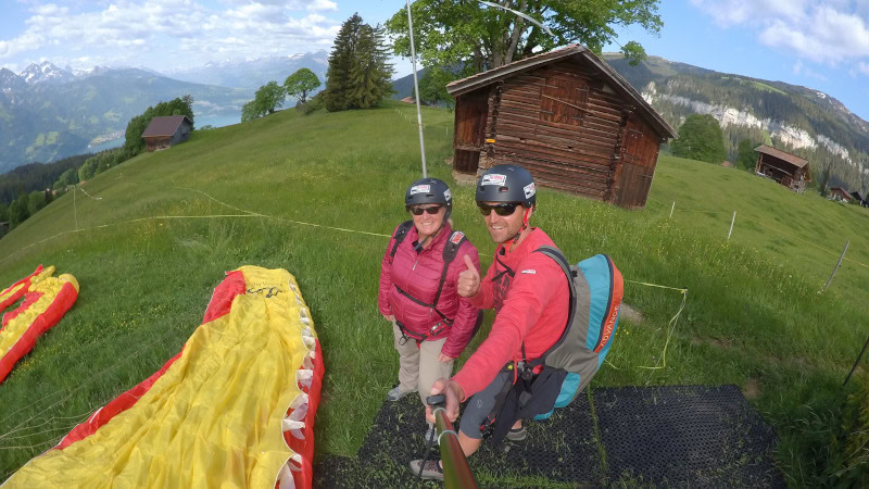 Interlaken 50 Paragliding Startplatz