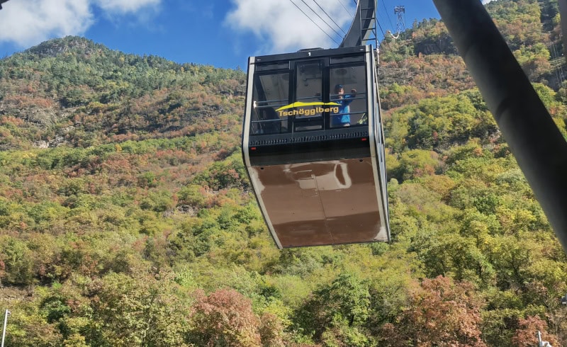 Wanderung von Vöran nach Mölten in Südtirol 2 Tschögglbahn