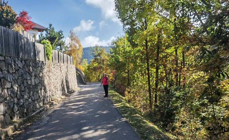 Wanderung von Vöran nach Mölten in Südtirol 26 wandern auf dem Tschögglberg von Vöran nach Mölten