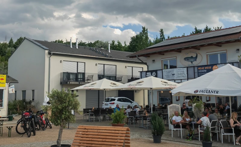 Ausflug auf den Geiseltalsee im Saalekreis in Sachsen-Anhalt 18 Geiseltalsee, Marina Mücheln, Restaurant Zur Forelle