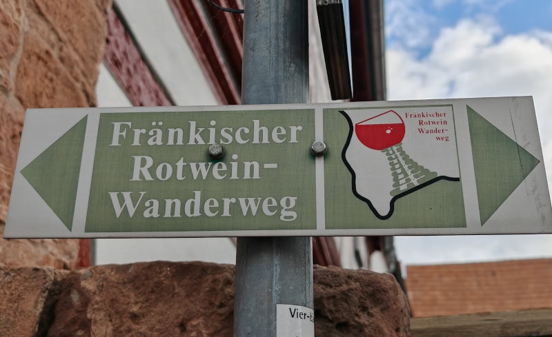 Wandern auf dem Fränkischen Rotwein-Wanderweg in Churfranken 1 Fränkischer Rotweinwanderweg