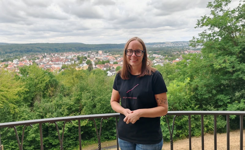 Wandern auf dem Fränkischen Rotwein-Wanderweg in Churfranken 2 Fränkischer Rotweinwanderweg mit Verena Waigand