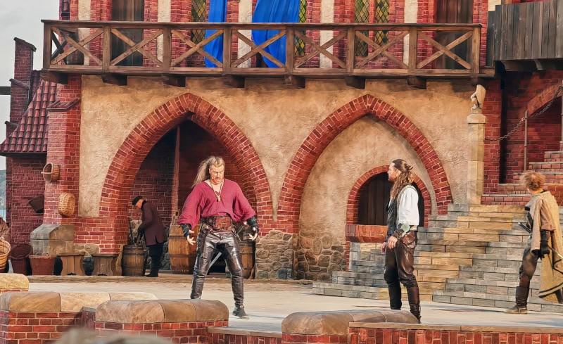 Besuch der Störtebeker Festspiele in Ralswiek auf der Insel Rügen 18 Störtebeker Festspiele, Goedeke Michels und Klaus Störtebeker